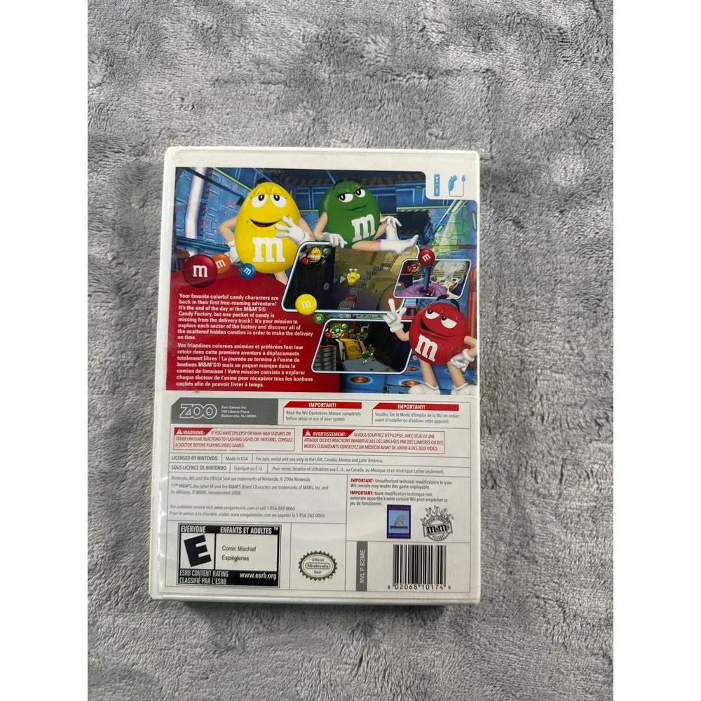 M&M's Adventure Nintendo Wii Game Complete CIB With Manual RVL P R2ME